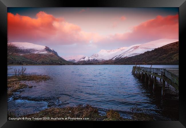 Llyn Nantlle Uchaf evening Framed Print by Rory Trappe