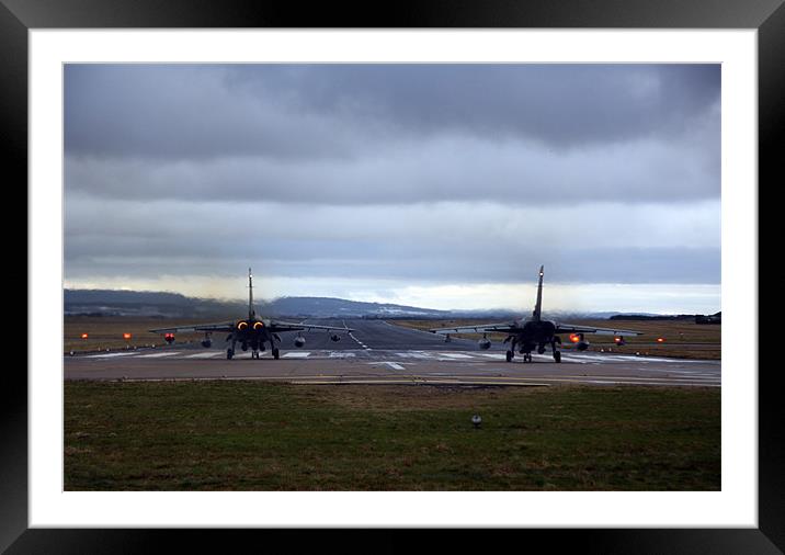 Tornadoes ready for take off Framed Mounted Print by Dave Wyllie