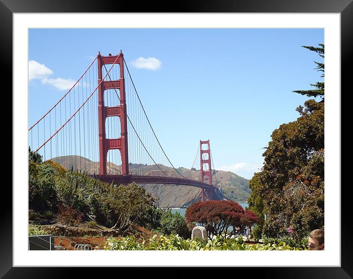 The Golden Gate Bridge Framed Mounted Print by pareen rathod