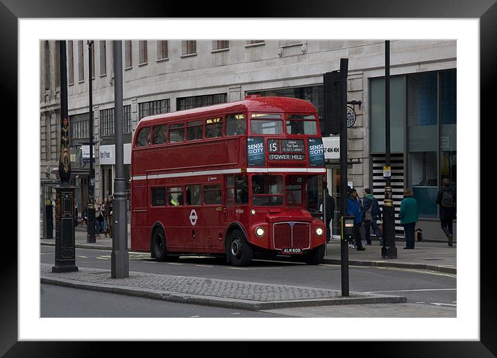 London Transport Routemaster Bus Framed Mounted Print by Chris Rixson