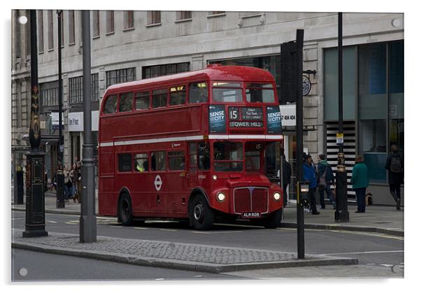 London Transport Routemaster Bus Acrylic by Chris Rixson