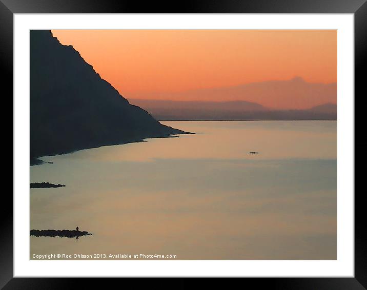 Sunrise processed Framed Mounted Print by Rod Ohlsson