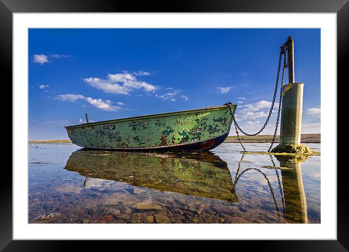 small boat Framed Mounted Print by Kelvin Rumsby
