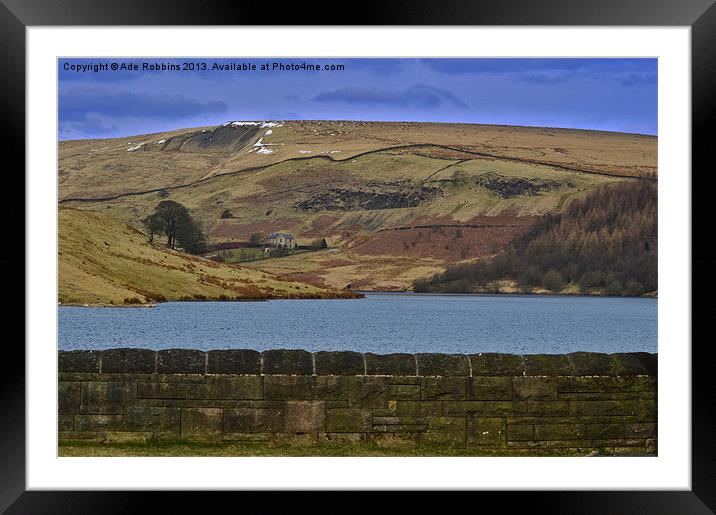 Greenbooth Reservoir Framed Mounted Print by Ade Robbins