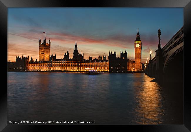 Parliament Framed Print by Stuart Gennery