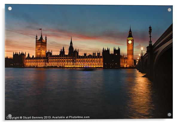 Parliament Acrylic by Stuart Gennery