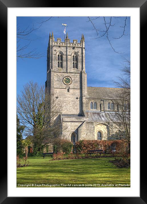 Christchurch Priory Framed Mounted Print by Chris Day