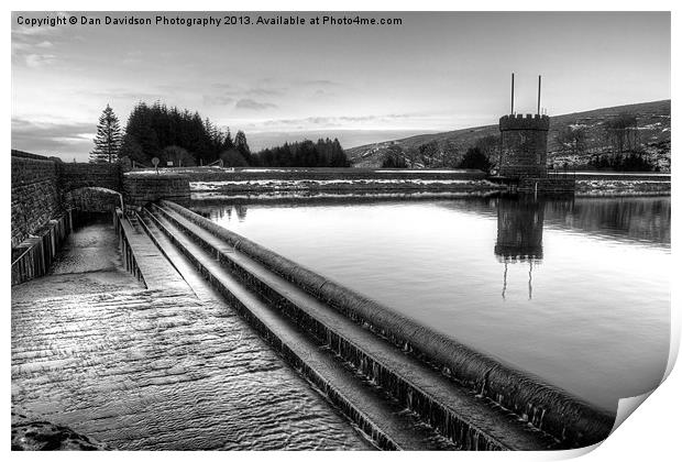 Brecon Beacons Reservoir Print by Dan Davidson