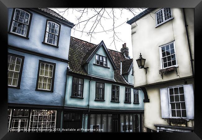 Stardust Elm Hill Norwich Framed Print by Jordan Browning Photo