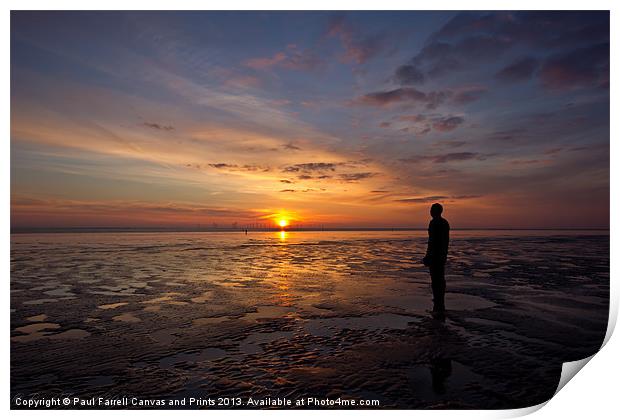 Another place, another sunset Print by Paul Farrell Photography