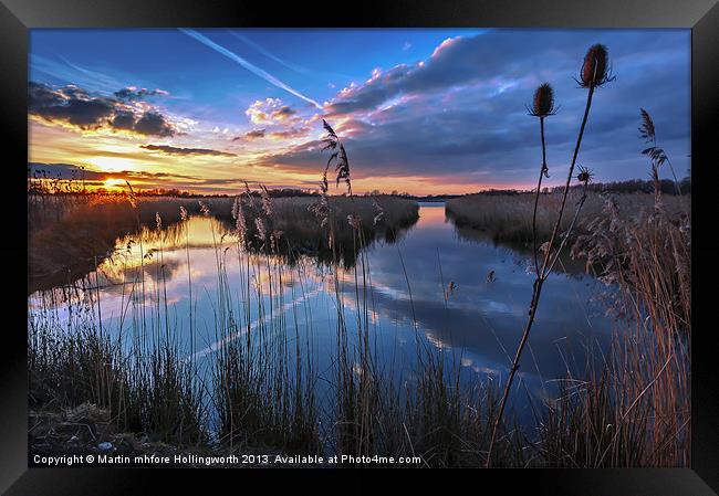 Reeds & Reflections Framed Print by mhfore Photography