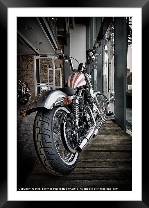 CUSTOM STRIPES Framed Mounted Print by Rob Toombs