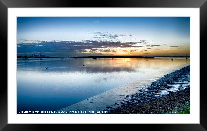 River Medway Sunrise I Framed Mounted Print by Vinicios de Moura