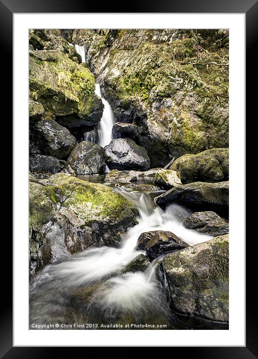 Lodore Waterfall Framed Mounted Print by Chris Frost