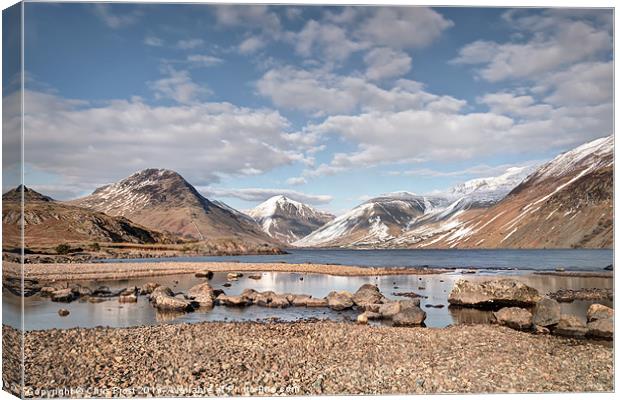 Wast Water Reflections Canvas Print by Chris Frost