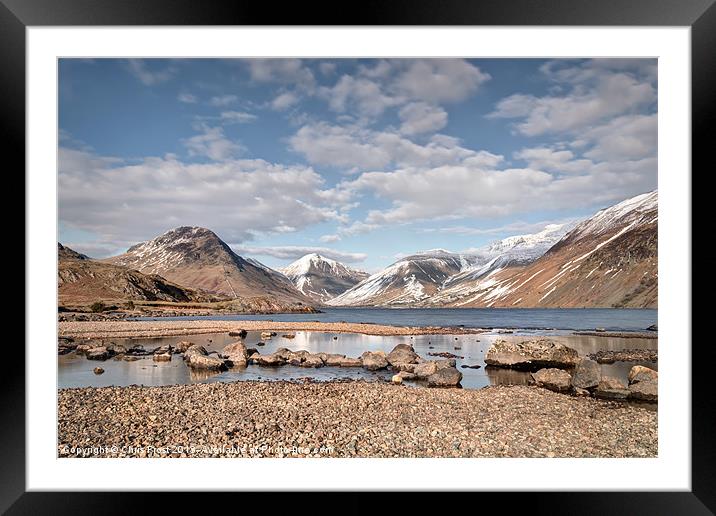 Wast Water Reflections Framed Mounted Print by Chris Frost