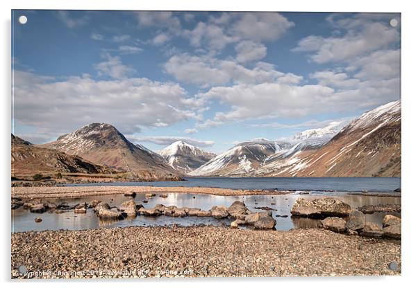 Wast Water Reflections Acrylic by Chris Frost