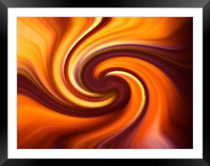 Smoothy Abstract Framed Mounted Print by Clive Eariss