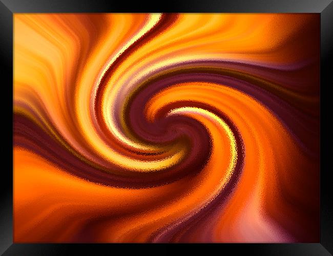 Smoothy Abstract Framed Print by Clive Eariss