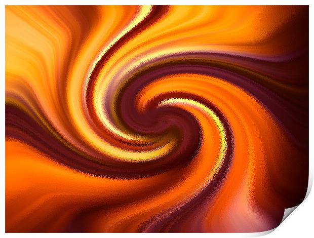 Smoothy Abstract Print by Clive Eariss