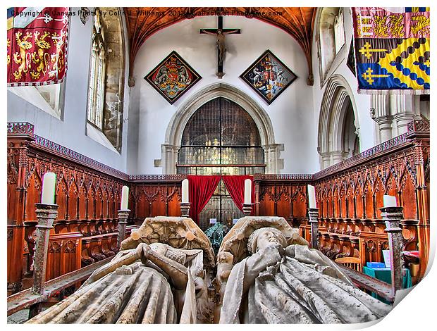 The Fitzalan Chapel - Arundel Castle 1 Print by Colin Williams Photography