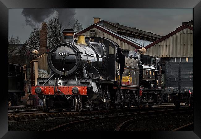 BR Steam train pannier Tank Framed Print by Oxon Images