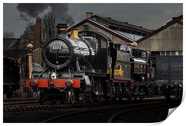 BR Steam train pannier Tank Print by Oxon Images