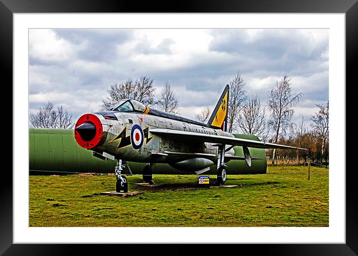 English Electric Lightning Framed Mounted Print by James  Hare