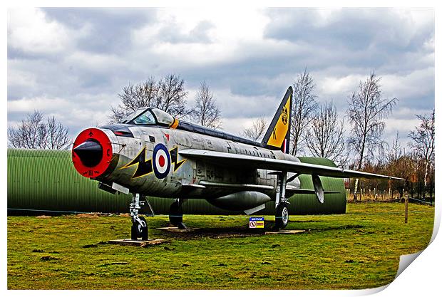English Electric Lightning Print by James  Hare