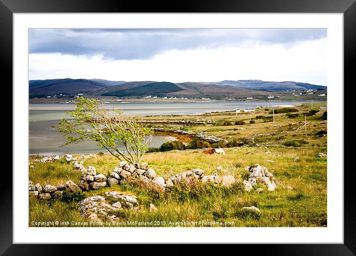 Meenacross landscape Framed Mounted Print by David McFarland