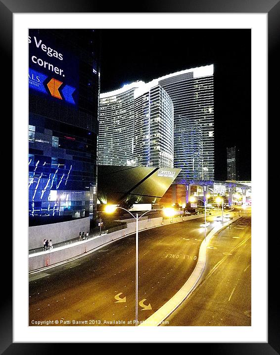 Las Vegas 3 AM Framed Mounted Print by Patti Barrett
