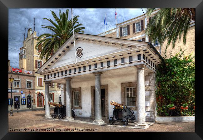 The Convent Guardhouse Gibraltar Framed Print by Wight Landscapes