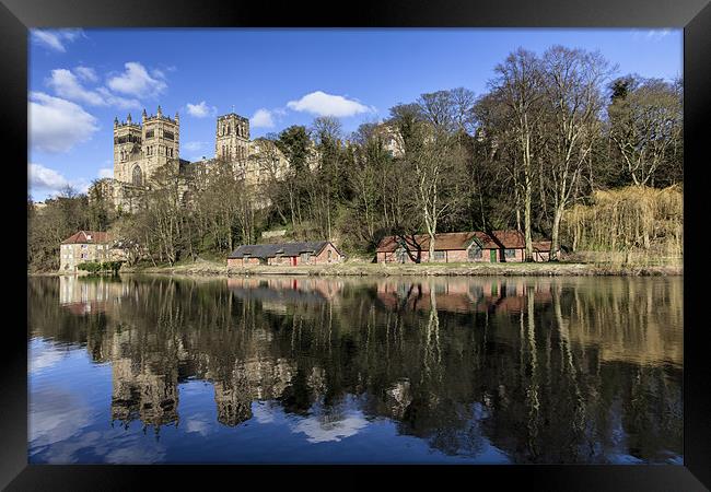 Durham Cathedral Reflections Framed Print by Northeast Images