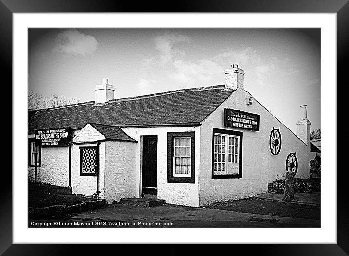 Gretna Green. Framed Mounted Print by Lilian Marshall
