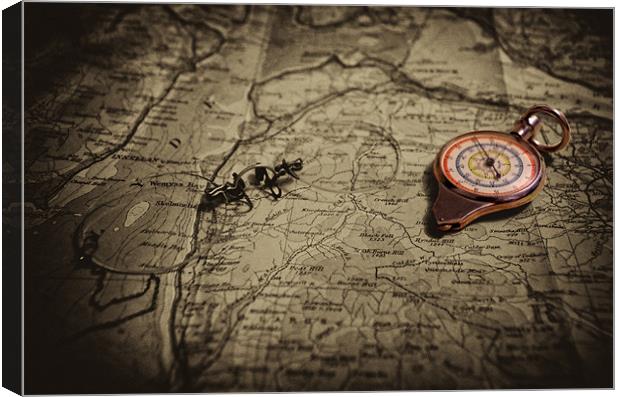 Reading the map Canvas Print by Maria Tzamtzi Photography