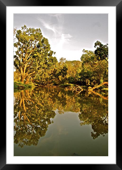 The Moyar River being reflective Framed Mounted Print by Norwyn Cole