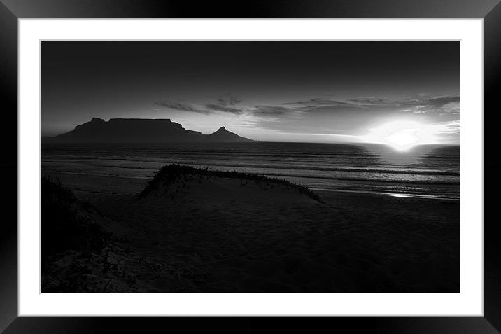 Table Mountain Cape Town Framed Mounted Print by Chris Barker