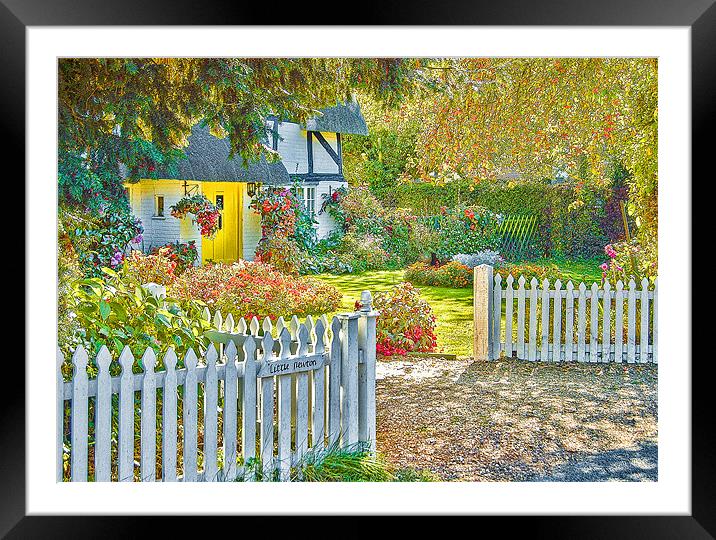 Little Newton Cottage Framed Mounted Print by Mark Llewellyn