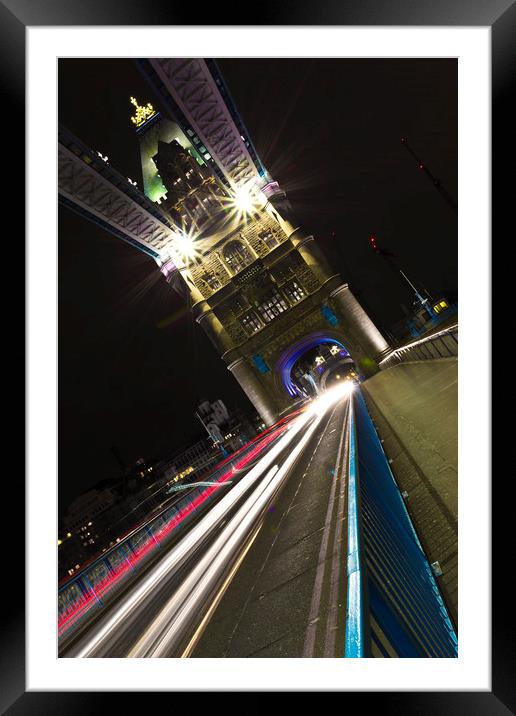 Tower Bridge London Framed Mounted Print by David Pyatt