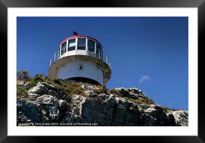 Cape point light house Framed Mounted Print by Chris Barker