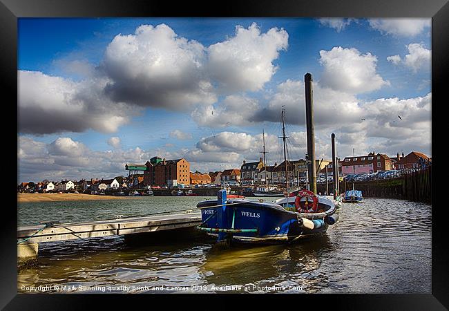 Wells next sea harbour Framed Print by Mark Bunning