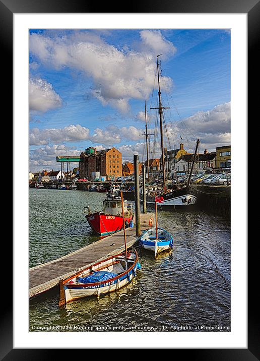 Wells next sea harbour portrait Framed Mounted Print by Mark Bunning