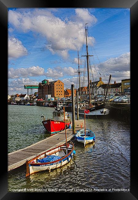 Wells next sea harbour portrait Framed Print by Mark Bunning