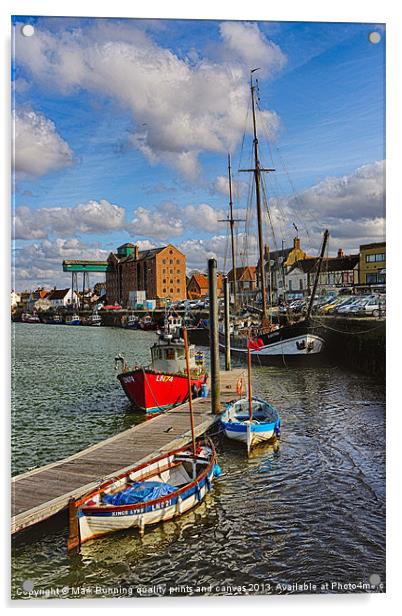 Wells next sea harbour portrait Acrylic by Mark Bunning