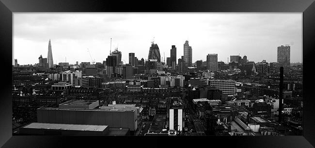 City of London Skyline BW Framed Print by David French