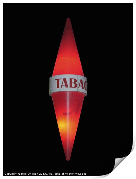 Tabac Print by Rod Ohlsson