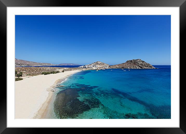 Mykonos, Greece Framed Mounted Print by Constantinos Iliopoulos