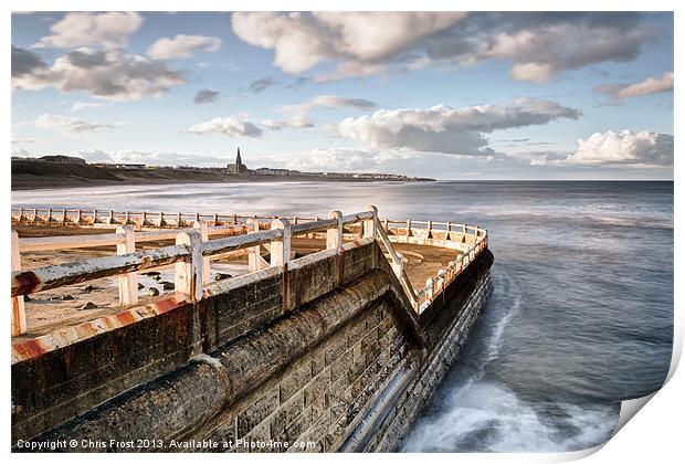 Tynemouth Lido Print by Chris Frost