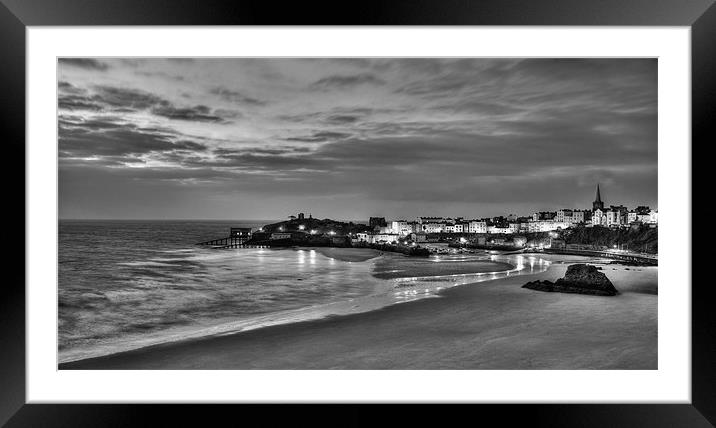 Early Morning View Across Tenby Framed Mounted Print by Simon West