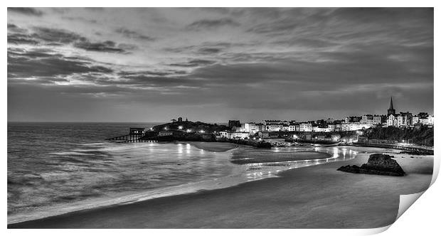 Early Morning View Across Tenby Print by Simon West